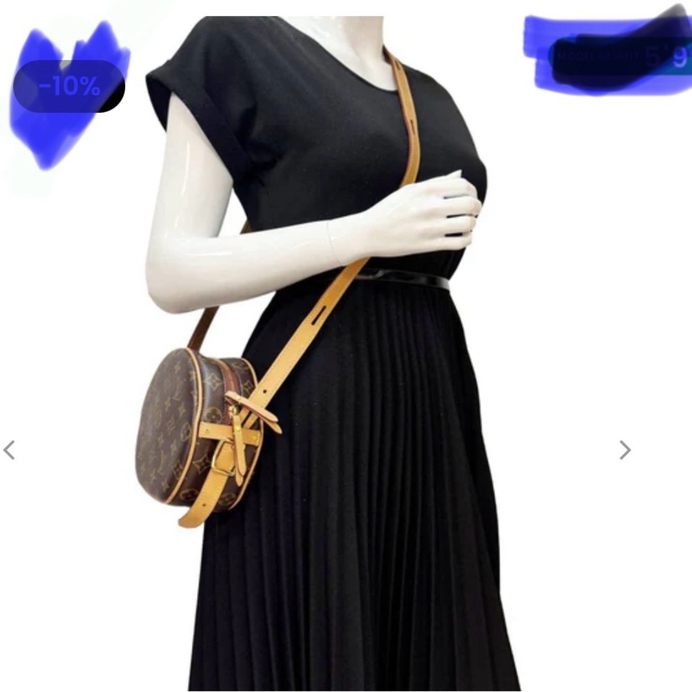 Fashion Lux Monogram Brown and Tan Crossbody Bag - Picture 9 of 9